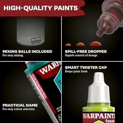 The Army Painter, Warpaints Flexible Triad Plus+: Ruddy Browns 7x18ml | Colori acrilici hobby di qualità miniatura, per Dungeons and Dragons (DnD) e Warhammer - color: Ruddy Brown