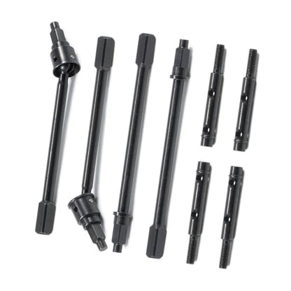 RC Car Transmission Shaft For Axial 1/18 For Capra For Unlimited For Trail For UTB18 Universal Driveshaft Straight Shaft Portal Stub Axle Replacement Buggy RC Crawler Car Parts(4 in 1) - size: 4 in 1