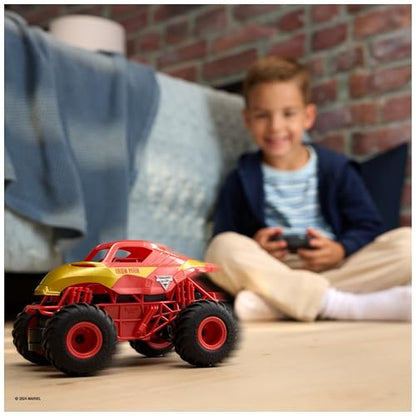 Monster Jam, Marvel Iron Man RC Indoor Outdoor RC Truck 1:24 Scale 4+ Years