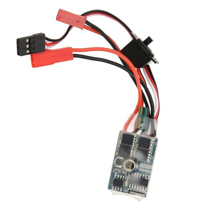Dioche 30A Brush Speed Controller ESC with Bidirectional Control for 1/16 1/18 /24 RC Car Boat, Compact Lightweight 4-8V ESC with Brake (with Brakes) - size: With brakes, style: With brakes