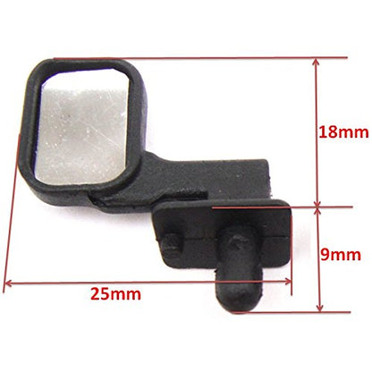 RC 1/10 Body Shell Cover Accessories Side Mirrors Set Black x 2