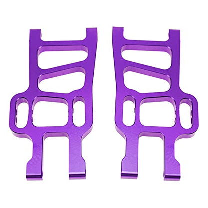 Metal Front Lower Suspension Arm Upgrade Part 08005 Compatible with Redcat Racing HSP 94111 1/10 RC Car Truck (Purple) - color: Purple