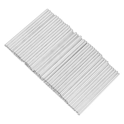 MECCANIXITY 80pcs 2mmx50mm Toys Shaft Round Rod Axles Drive Shaft for DIY RC Car Truck Boat Helicopter Model Part, Silver - size: 2mmx50mm