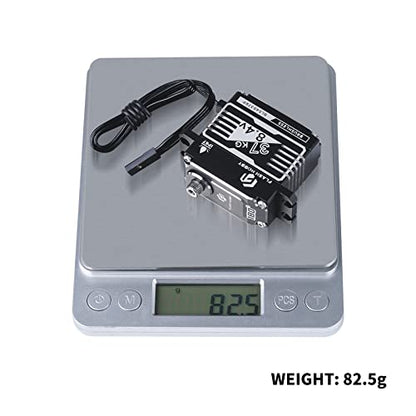 37KG Brushless Servo, 8.4V High Torque Servo, IP67 Waterproof RC Crwaler Servo Compatible with Sanwa SSR/ NB4/ Futaba for 1/8 1/10 Scale RC Crawler Cars, Trucks or Robotic Parts(180°)