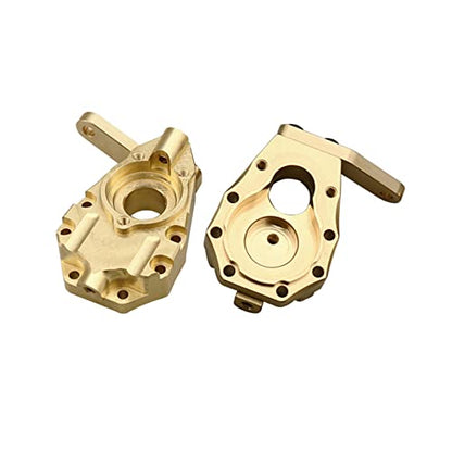 6Pcs Brass Portal Drive Axle Housing Steering Knuckle Caster Block Set for RC Crawler TRX4 TRX6 Upgrade Parts(319g)