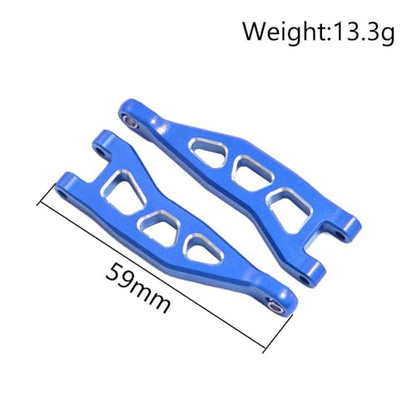 4 pcs Aluminum Rear Suspension Arms for 1/18 ARRMA Granite Grom 380 Brushed 4X4 Monster Truck Upgrades Parts (Navy Blue)
