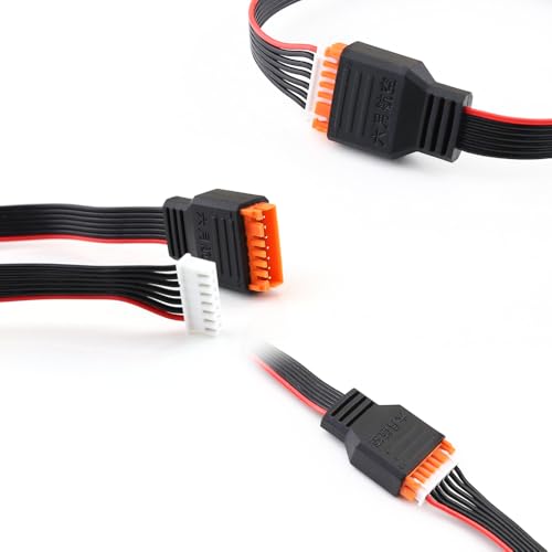 SoloGood 2Pcs JST-XH Balance Cable 2-6S 3S Lipo Battery Balance Charger Expansion Leads 50CM for RC Vehicles Lipo Battery Charging