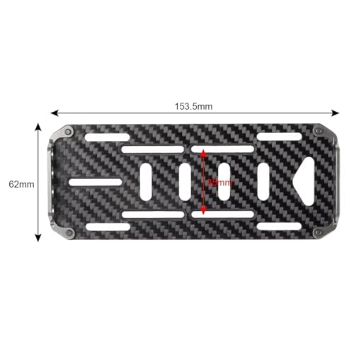 RC Car Parts for Axial for SCX10 1/10 RC Crawler Car Truck Model Upgrade Parts Battery Mounting Plate Tray with Metal Mount Decoration Car Accessories(Gray) - size: Gray