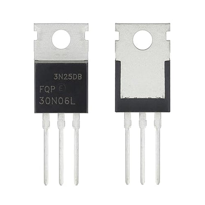 FQP30N06 FQP30N06L MOSFET Transistors 30A 60V RFP30N06LE N-Channel Power Mosfets Transistor 30 Amp 60 Volt TO-220 (Pack of 10pcs) - style: FQP30N06