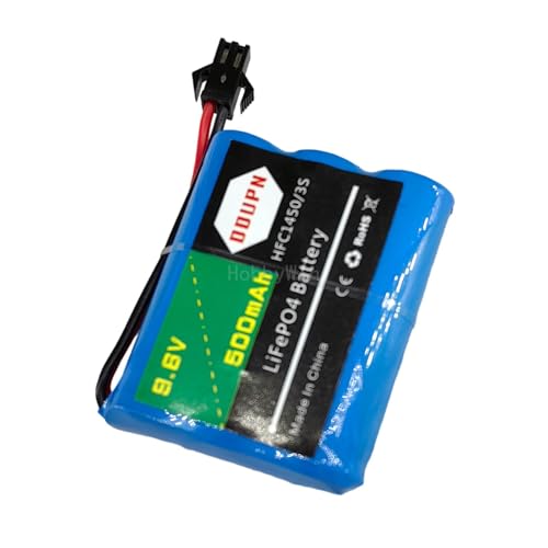 9.6V 3S 500mAh LiFePO Battery SM-2P Nor Male Plug for RC Model Buggy Car Truck Speed Boat
