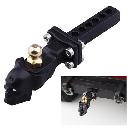 Hobbypark Metal Scale Trailer Hitch Drop Hitch Receiver Tow Hook Shackles for Traxxas TRX4 Axial SCX10 90046 90047 1/10 RC Crawler Cars