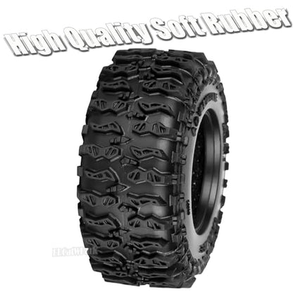 RC 1.3 Soft Silicone Rubber Wheel Tires for 1/18 TRX4M/Ascent-18/FMS 1/24 SCX24 RC Crawler,1.3" Soft Mud Terrain/Rock Crawling/Swamp Claw Mud Terrain/Road RC Tires 4Pcs,Style (B) - style: 4Pcs 1.3 Rubber Wheel - (B)