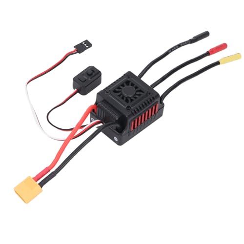 Aramox 1 10 RC Car Brushless ESC Aluminum Alloy Electronic Speed Controller 45A 3A BEC Cooling Fan for On Road Off Road Buggy Short Course Truck Racing