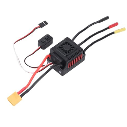 Aramox 1 10 RC Car Brushless ESC Aluminum Alloy Electronic Speed Controller 45A 3A BEC Cooling Fan for On Road Off Road Buggy Short Course Truck Racing