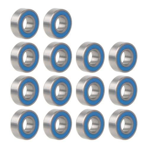 14Pcs Steel Rubber Sealed Ball Bearing Kit for Tamiya DT-02 / DT-03 Chassis Holiday Buggy/Super Fighter G/Aqroshot RC Off-Road Car Upgrade Accessories