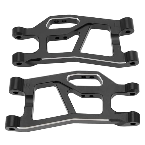 MEUS RACING Aluminum Suspension Arms Kit for Traxxas 1/16 Mini Maxx Upgrade Parts #10731 (Black) - color: Black