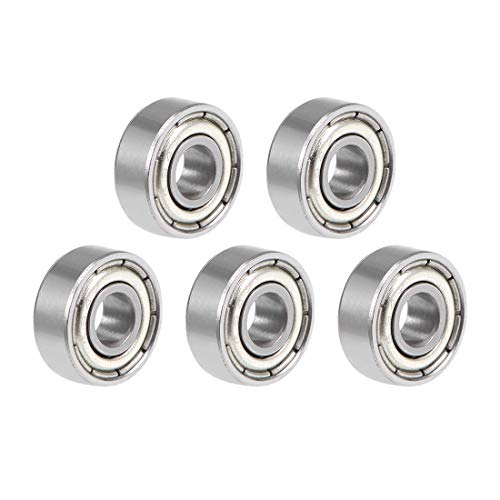 uxcell 694ZZ Deep Groove Ball Bearing 4x11x4mm Double Shielded Chrome Steel Bearings 5-Pack - size: 4mmx11mmx4mm