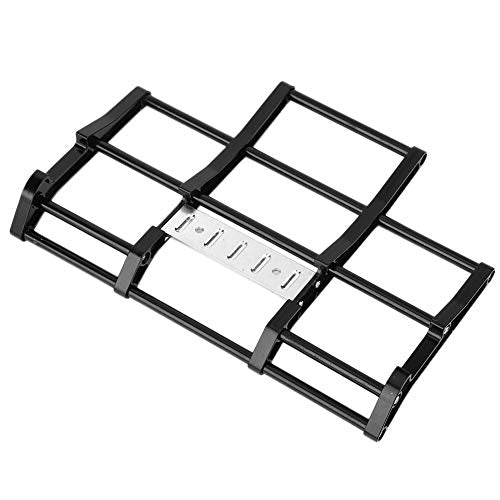 RC Car Bumper, 1/14 RC Car Truck Metal Front Bumper Model Accessory Fit for Tamiya King Hauler, Globe Liner RC Car (N10210BL Black) - color: N10210bl Black