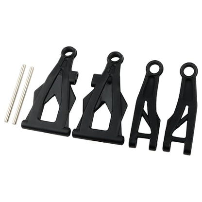 9006E RC Car Front Upper & Lower Suspension Arm Set PX9000-11 P88069 & PX9000-12 P88070 Spare Parts for 1/12 Scale 9006E and 9003E 9005E 003E 1:14 Scale Trucks Vehicle - color: Front