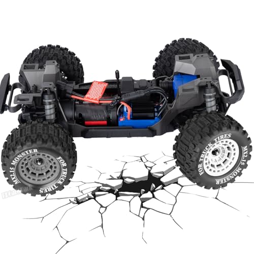 12mm Hex RC Wheel Tires for 1/16 Mini Maxx & Mini XRT,HSP 94186,E-Revo,L0 S1 1/18 Mini LMT RC Crawler Car Truck,RC Drift Wheels,Mini RC Truck Tires 4PCS,Grey - color: Grey - (12mm Hex RC Wheel Tires)