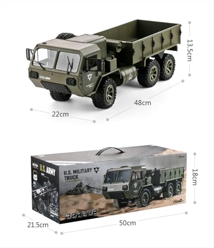 FY004 1/16 6wd Rc Car, Full Proportional Steering Throttle 2.4G High-Speed Rc Climbing Car, High Simulation Pickup Model Can Be Modified Off-Road Remote Control Truck Outdoor Adult And Children'S Toys - color: Green
