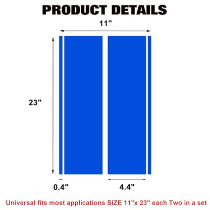 x xotic tech Fender Stripes Hash Marks KK Vinyl Decal Universal for Car Truck Sticker Racing Stripe 11"x23" (Blue) - color: Blue