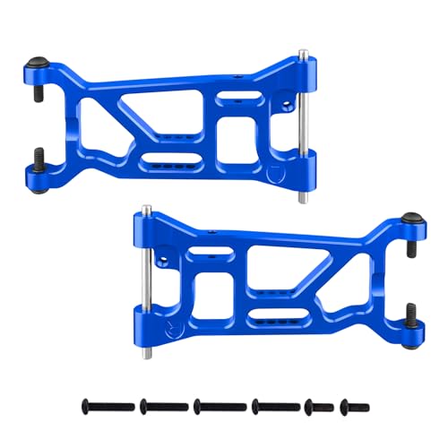 Aluminum Front Arm Set Suspension A-Arms for 1/10 Losi Tenacity All: Tenacity TT Pro 4WD SCT/DB Pro Upgrades, Replaces LOS234016 (Blue)