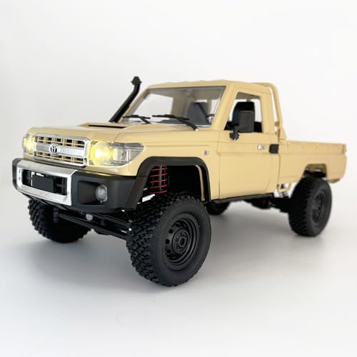 WPLDEWAN RC Rock Crawler 4x4 RC Truck MN82 Toyota LC79 Remote Control Truck | 1/12 RC Crawler Off Road Pickup 2.4G All Terrain 280 Motor Full Proportional RTR Hobby Toy Adult