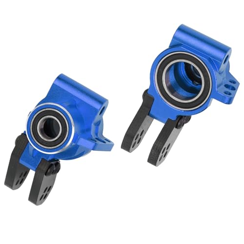 Aluminum Rear Hub Stub Axle Carriers for ARRMA 6S 1/8 Mojave TYHPON | Infraction FIRETEAM Felony RC Alloy Hub Rear Steering Knuckles Caster Blocks C-Hubs w/Bearings Replace Parts #AR330193 - color: Blue, size: Rear Hub(Thin)