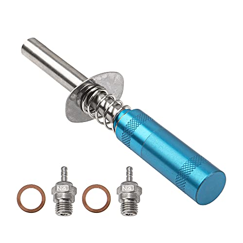 2Pcs N4 Hot Spark Glow Plugs No.4 & RC Igniter Engine Starter & Glow Plug N4#4 NO.4 Medium Hot Spark 70117