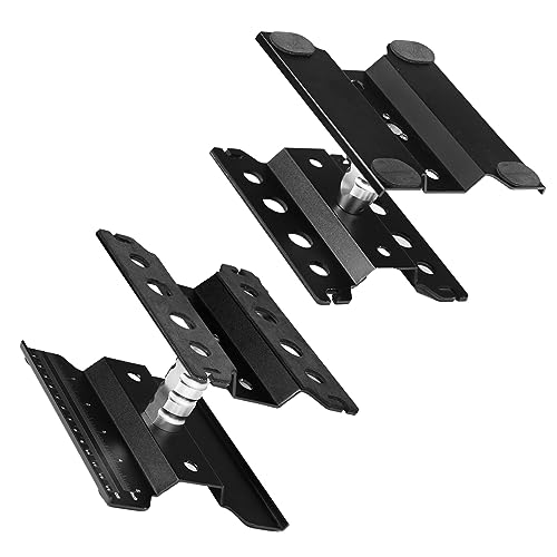 Buddy RC RC Hobby Car Workstation Work Stand Aluminum Repair Workstation 360 Degree Rotation Lift Or Lower with Screw Tray for 1/8 1/10 1/12 Scale RC Trucks Buggy (Black)