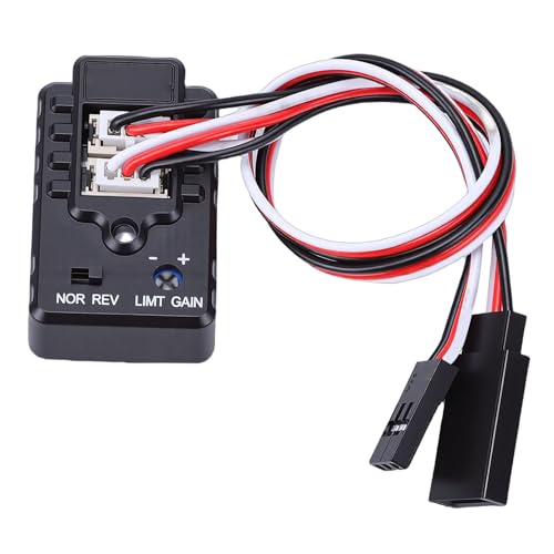 RC Gyroscope, 2 Axle Drift Gyroscope for Remote Control Racing Cars with ABS Construction, Sensitivity Adjustment