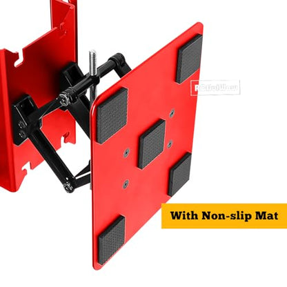 RC Tool Kit w/Height Adjustable Work Stand, 1.5 2.0 2.5 3.0mm Hex, 4.0 5.5 7.0 8.0mm Nut Driver, 17mm Wheel Socket &Screw Tray for 1/10 TRX4 Slash 4X4 BL-2S SCX10 III SENTON L0S1 1/8,Red - color: Red(1set)