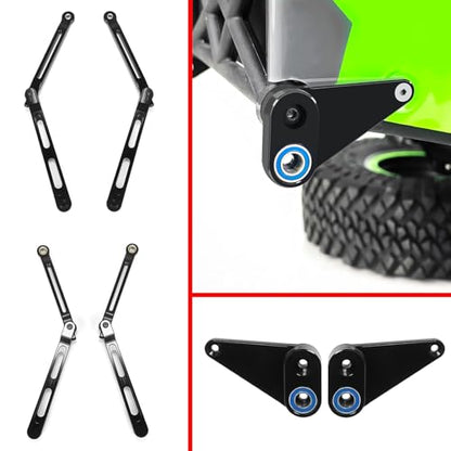 Aluminum Alloy Rear Anti Swing Rod & Stabilizer Bar Set | Upgrade Parts, For 1/10 Losi Hammer Rey U4, RC Crawler Car