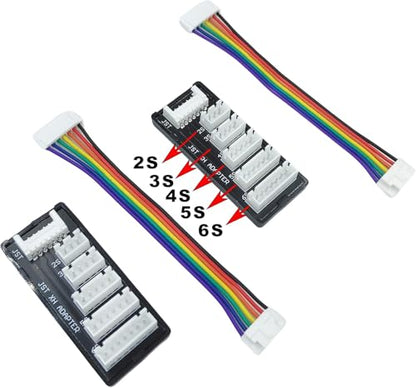 4Pack JST-XH Balance Board 2-6S Lipo Battery Charger Extend Expansion Board Adapter Converter for RC Car Truck Lipo Battery Charging