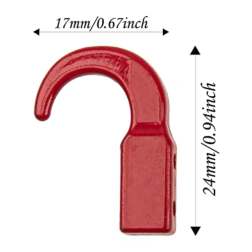 4Pack ShareGoo Metal Winch Hook Trailer Tow Hooks Compatible with TRX-4 HSP Redcat Tamiya CC01 Axial SCX10 D90 HPI 1/10 RC Crawler Car