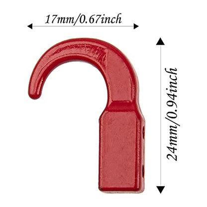 4Pack ShareGoo Metal Winch Hook Trailer Tow Hooks Compatible with TRX-4 HSP Redcat Tamiya CC01 Axial SCX10 D90 HPI 1/10 RC Crawler Car