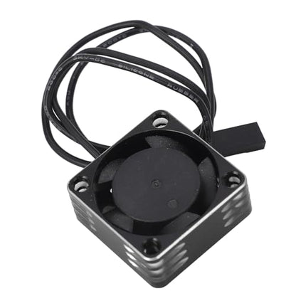 RC Car Motor Cooling Fan for Most RC Model Cars, 25x25mm Aluminum Alloy Lightweight Brushless ESC High Speed Heat Dissipation Fan (Silver)