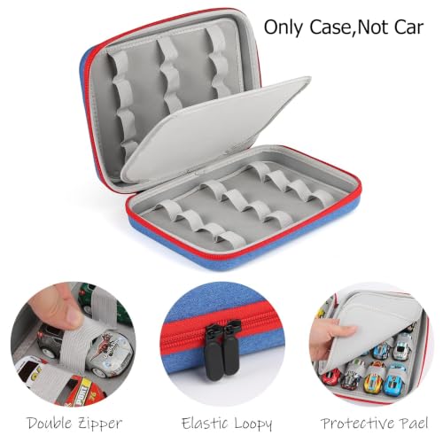 Hard Car Storage case for Diecast Cars, Storage Bag Compatible with 24 Diecast Cars, Matchbox Cars, Mini Cars, Diecast Cars Storage for Kids （Only Box）