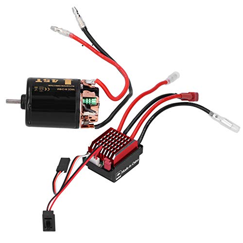 RC Motor ESC Kit,High Torsion 540 Brushed Motor,360A ESC with T Plug Accessory Fit for Tamiya 1/10 RC Car Model (45T) - size: 45T