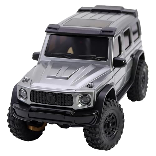 for AXIAL SCX30 Plastic Painted Unpainted Body kit Shell Cover with Light Bucket Mount Spare Tire Mount for 1/30 RC Crawler Replace DIY Upgrade (Gray) - color: Gray