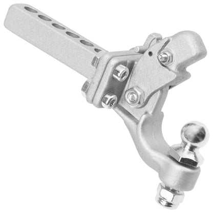 ShareGoo Metal Hitch Trailer Hook Simulation Climbing Tow Shackles Compatible with Traxxas TRX-4 90046 90047 SCX10 1:10 RC Crawler Car,Sliver