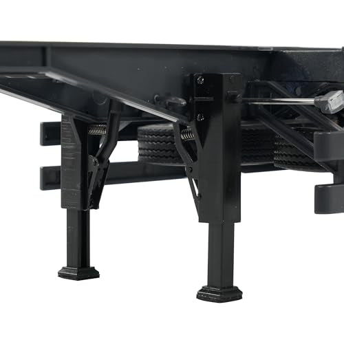 Orlandoo Hunter 1:32 Trailer Assembly Kit for RC Truck, Towing Semi Trailer, Skeleton Truck Container Trailer OH32N03 KIT, Trailers for Hauling Behind Car - color: Black