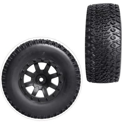 1/10 Short Course Truck Tires and Wheels for Traxxas Slash 4X4 BL-2S HSP Tamiya HPI Kyosho Losi Redcat Racing RC Model Car, Set of 4 (Style B) - style: Style B