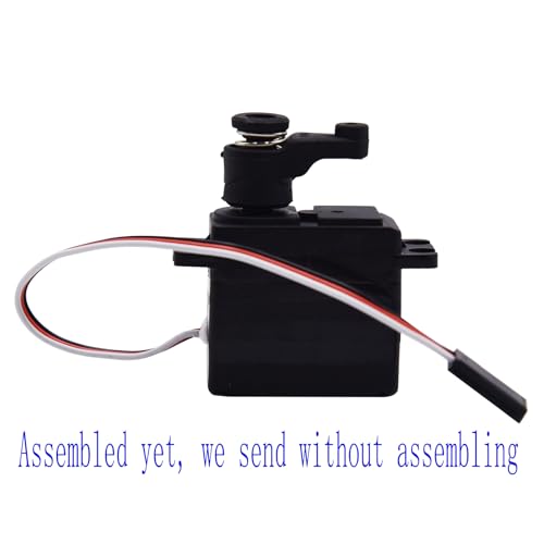 Blomiky 3 Wires 14701B Servo and 14702B Servo Saver Assembly Set for MJX 1/14 Scales H14BM 14209 14210 14301 14211 RC Trucks/ 14210 Servo
