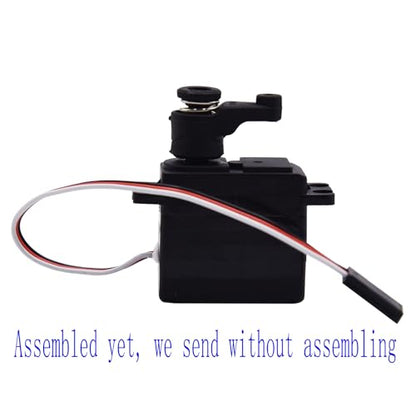 Blomiky 3 Wires 14701B Servo and 14702B Servo Saver Assembly Set for MJX 1/14 Scales H14BM 14209 14210 14301 14211 RC Trucks/ 14210 Servo
