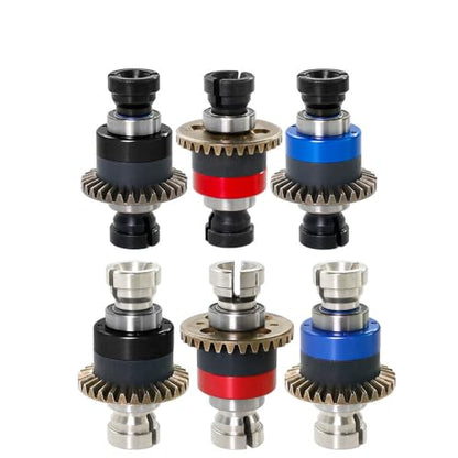 Differential Parts for ARRMA 1/18 Granite GROM/Typhon GROM/ 1/14 Mini Mojave GROM RC Front/Rear Universal Metal Differential Spare Parts (2*Red) - color: 2*red