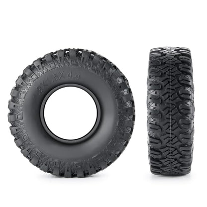 4PCS 1.9" Rubber Tire Wheel Tires 114mm | For 1/10 Axial SCX10 90046 TRX4 D90, RC Crawler Car, Upgrade Parts