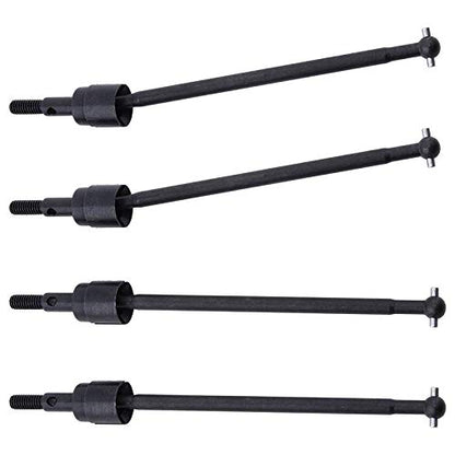 BAIJAC 08029 Dogbones 89.5mm & Stub Wheel Axle 02033 Drive Shaft for 1/10 Redcat HSP Exceed RC Car Truck Replacement (Color : Black)