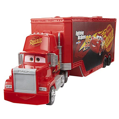 Mattel Disney and Pixar Cars Transforming Mack Playset | 2-in-1 Toy Truck & Tune-Up Station with Launcher, Lift & More, Movie-Inspired Graphics